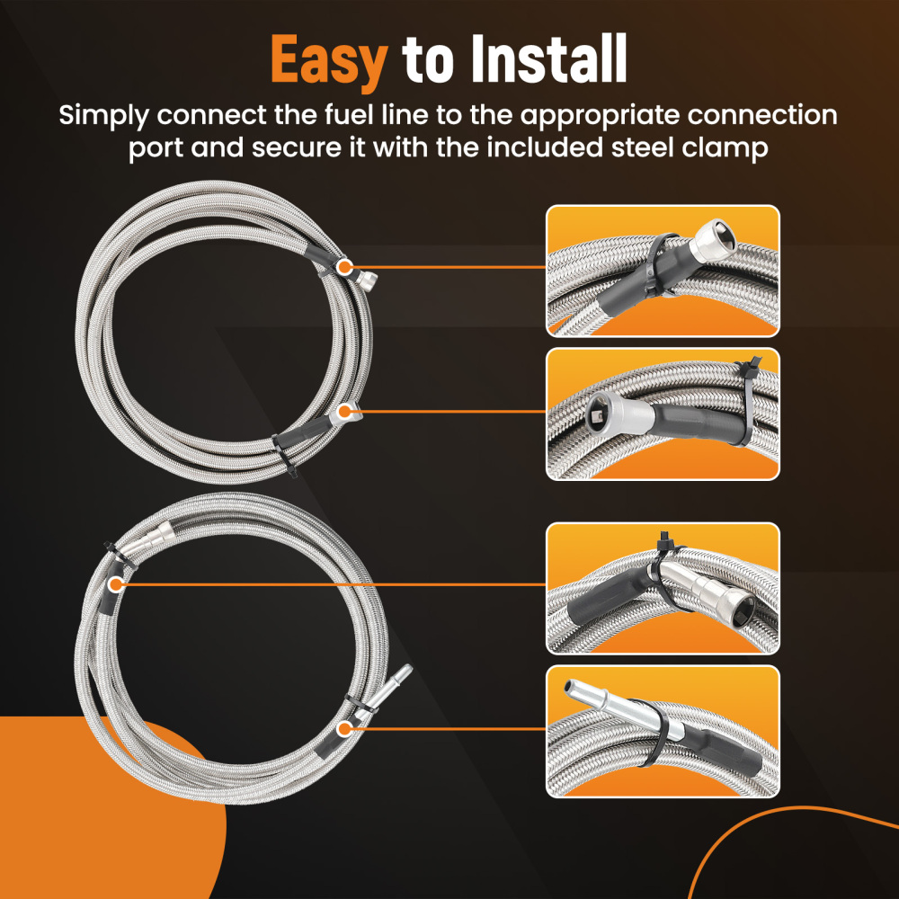 Fuel Line Repair Kit compatible for Chevrolet Cobalt Base Coupe 2 Door 2005-10 819-801 New