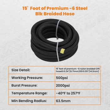 Transmission Cooler Hose Line 6AN Hose Line Kit compatible for GM 4L60E 4L65E