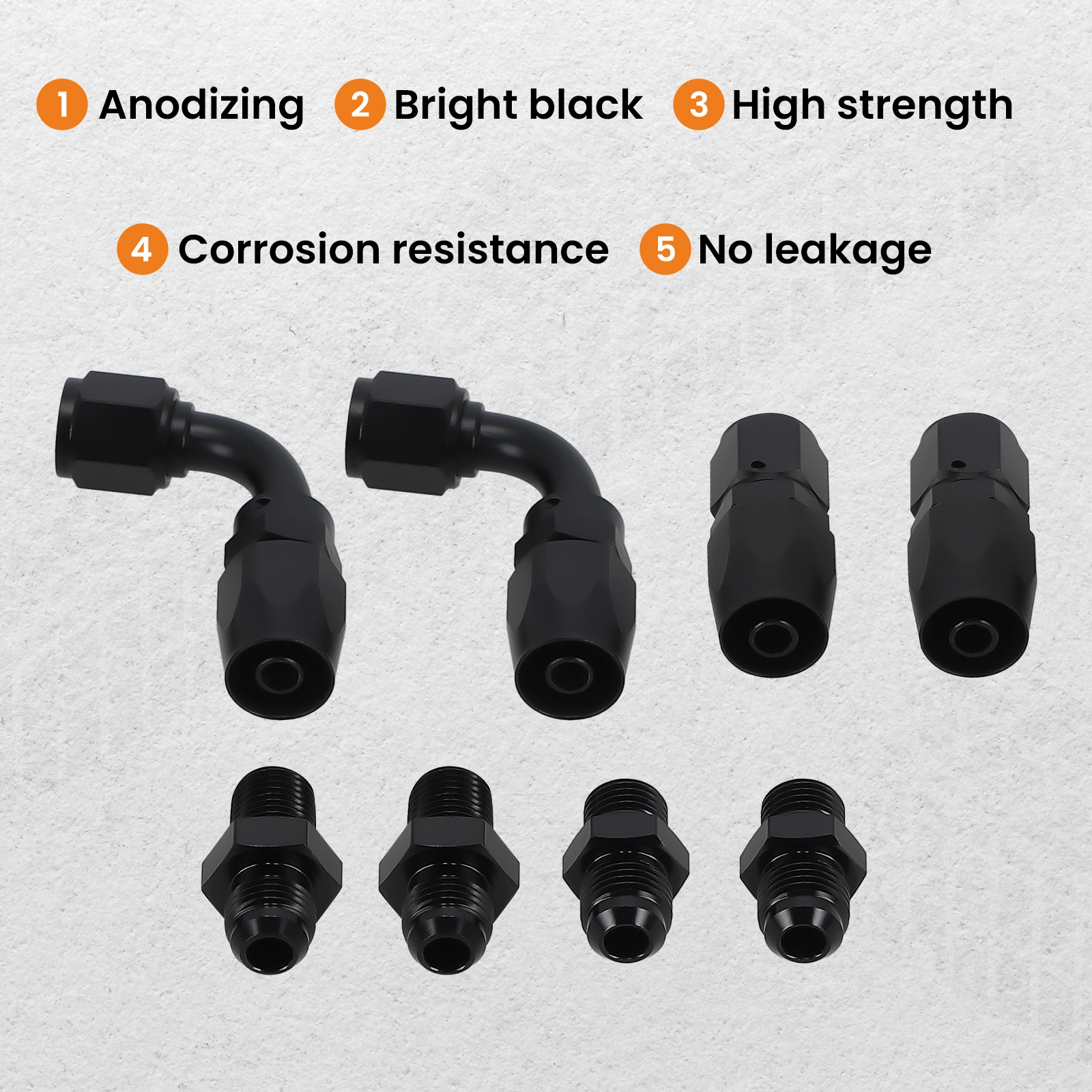 Stainless Steel Braided Transmission Cooler Line Kit - Fits GM 4L60E / 4L65E (Black)