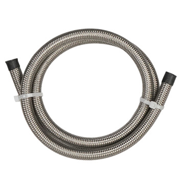 Power Steering 3FT Line Kit Stainless Steel High Pressure PTFE Silver Universal