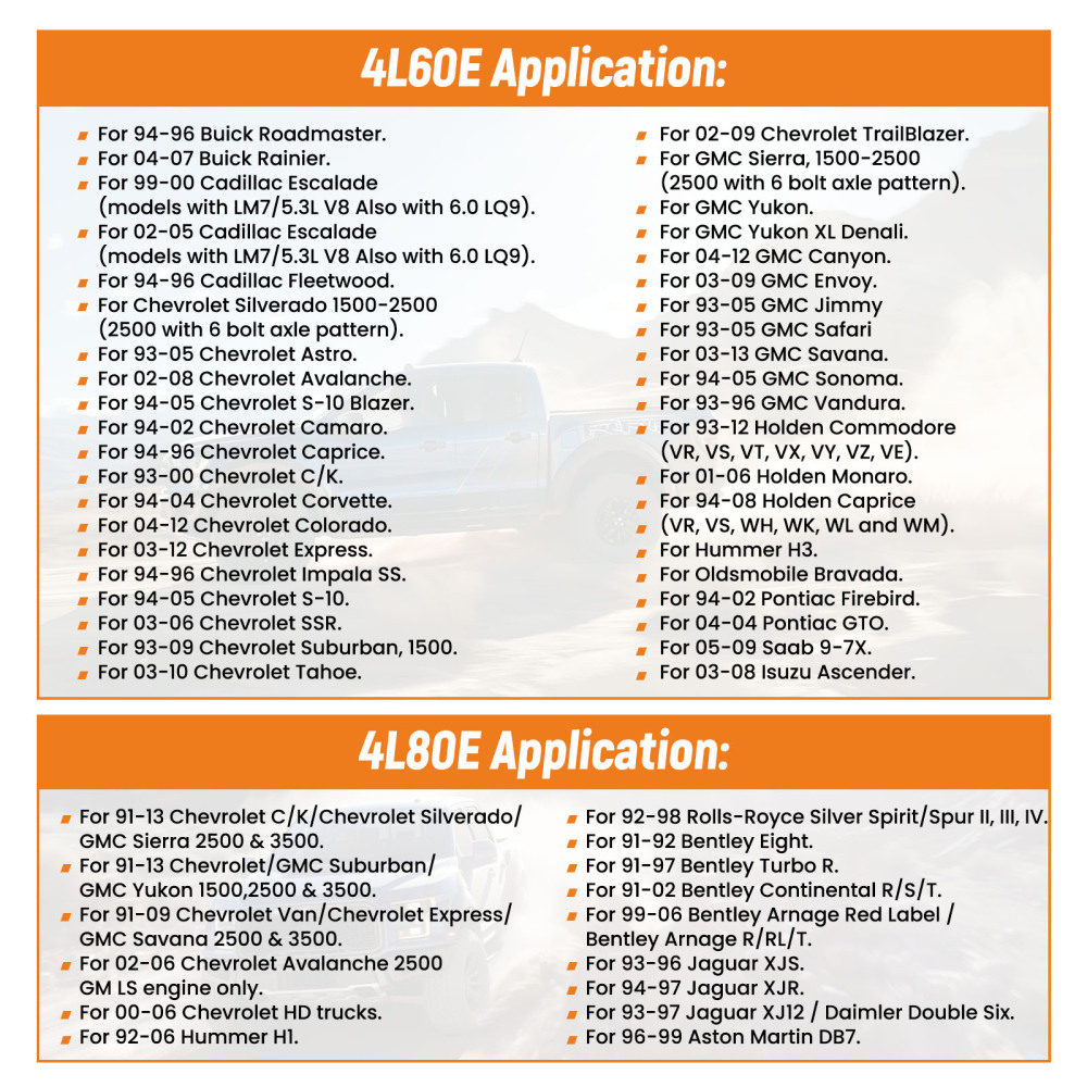 6AN 70 Braided Transmission Cooler Lines KitFor compatible for GM 4L60E 4L80E OFK19-70-SS