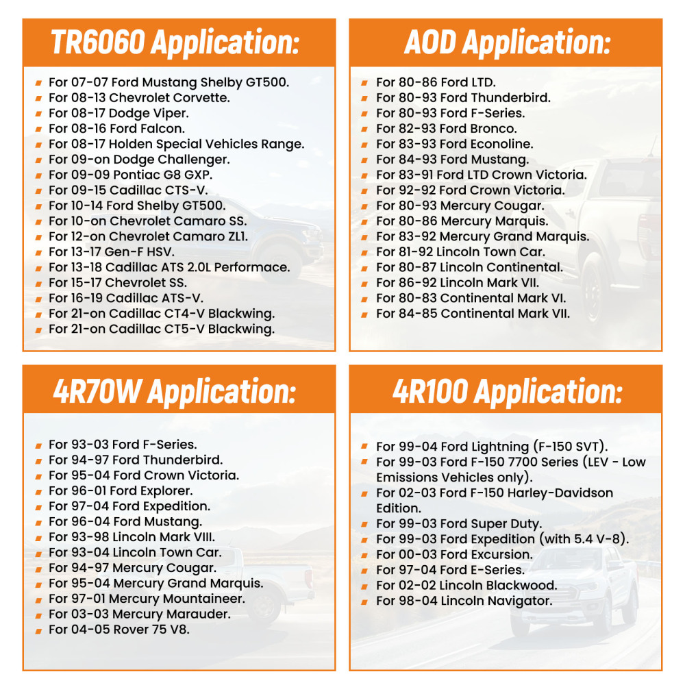 6AN 70 Braided Transmission Cooler Lines KitFor compatible for GM 4L60E 4L80E OFK19-70-SS