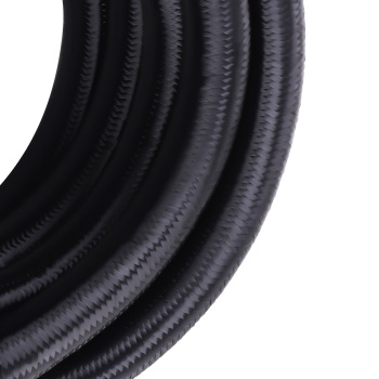 AN10 -10AN Raccord En Acier Inoxydable Nylon Tressé Huile Tuyau De Carburant Ligne 12FT Kit Nouveau