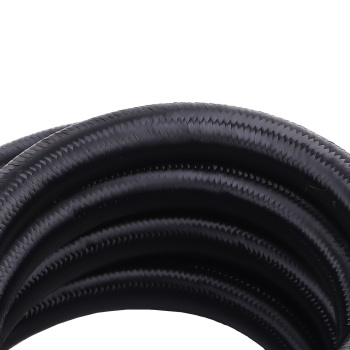AN10 -10AN Raccord En Acier Inoxydable Nylon Tressé Huile Tuyau De Carburant Ligne 12FT Kit Nouveau