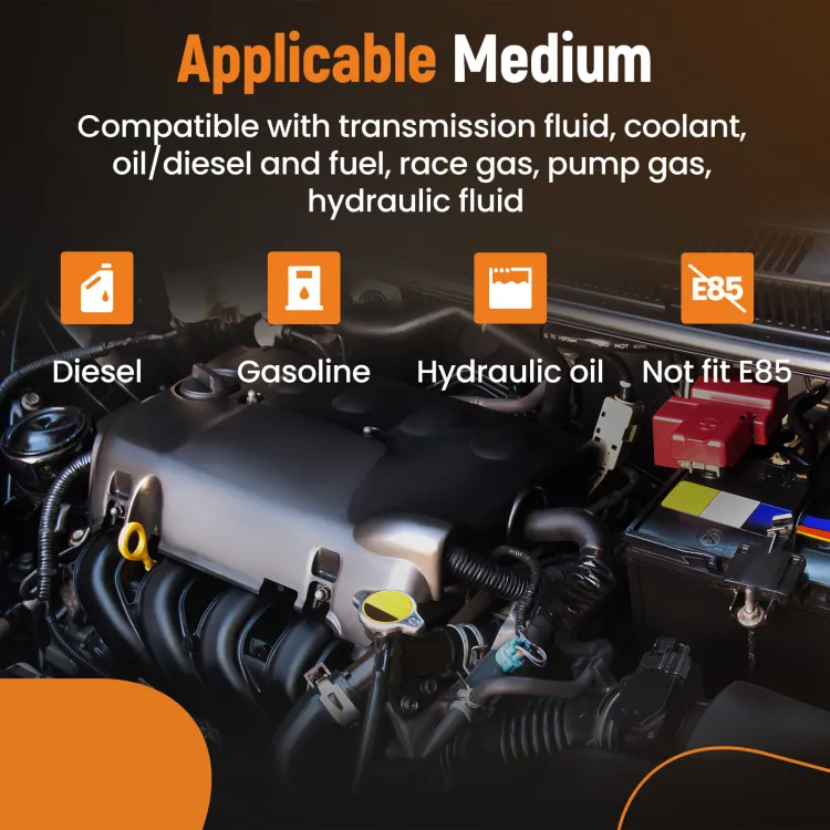 Unbranded AN16 Nylon & Steel Braided Oil Fuel Gas Hose – 3.2ft/1M, 1500 PSI, NBR+CPE With Stainless Braid