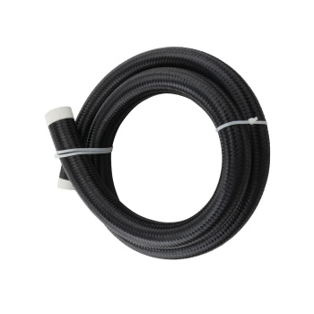 Black AN20 20-AN 20 Stainless Steel Nylon Braided Fuel Line Oil Hose 5 feet