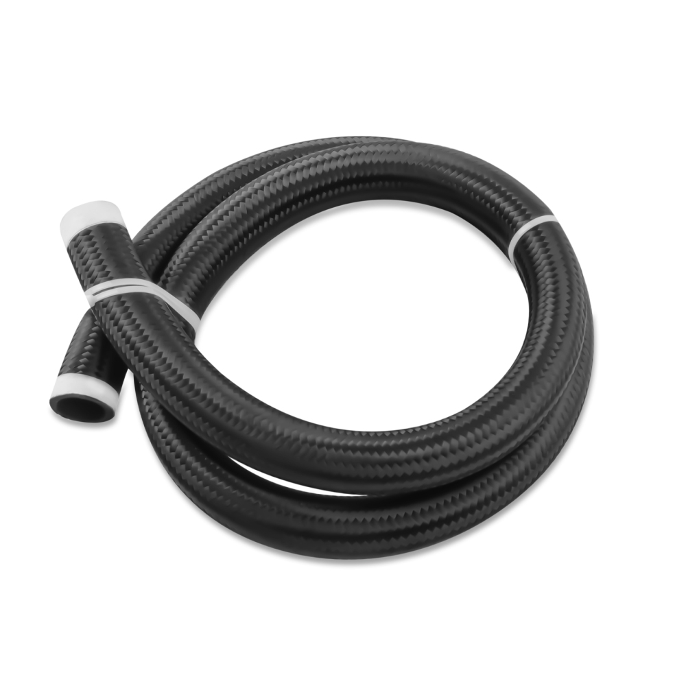 Black AN20 20-AN 20 Stainless Steel Nylon Braided Fuel Line Oil Hose 5 feet