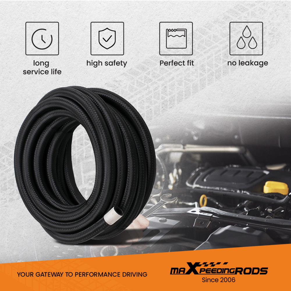 An6 6An 06An An-6Ptfe E85 Adattatore terminale per tubo flessibile dellolio combustibile 5M