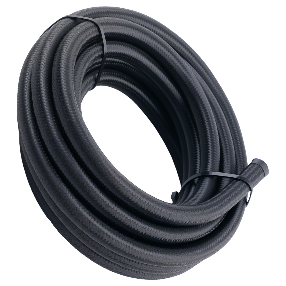 Stainless Steel Braided Oil Fuel Line AN6 6AN 5M 16ft & Fitting Hose End Kit