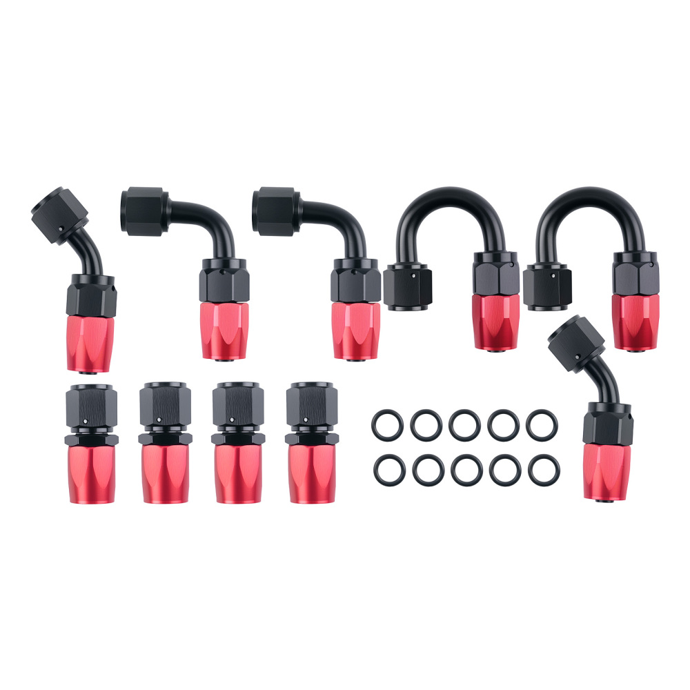 Stainless Steel Braided Oil Fuel Line AN6 6AN 5M 16ft & Fitting Hose End Kit