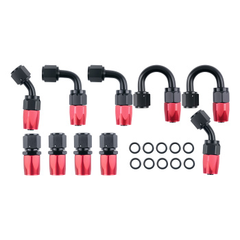 Stainless Steel Braided Oil Fuel Line AN6 6AN 5M 16ft & Fitting Hose End Kit