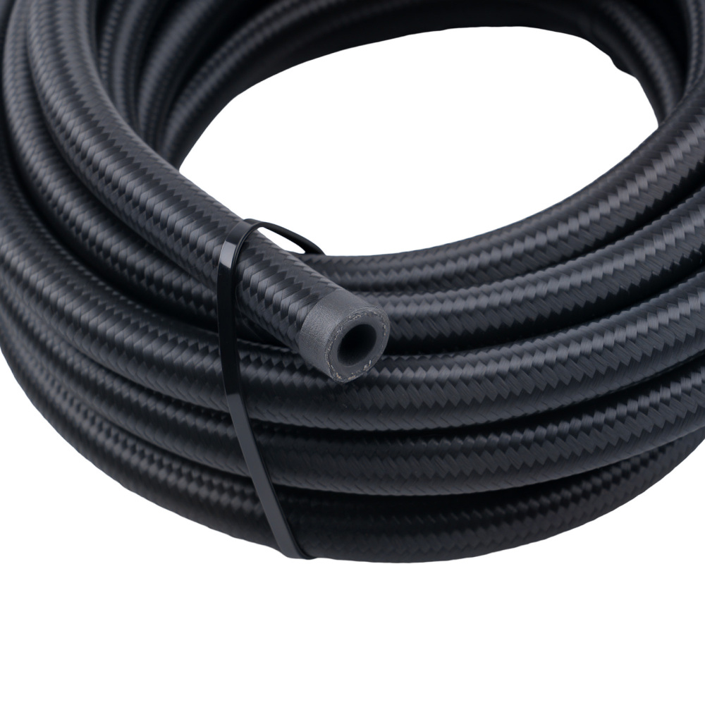 Stainless Steel Braided Oil Fuel Line AN6 6AN 5M 16ft & Fitting Hose End Kit