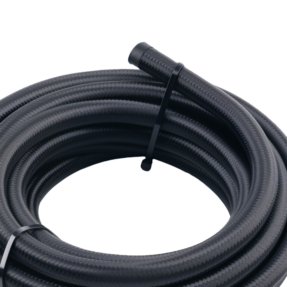 Stainless Steel Braided Oil Fuel Line AN6 6AN 5M 16ft & Fitting Hose End Kit