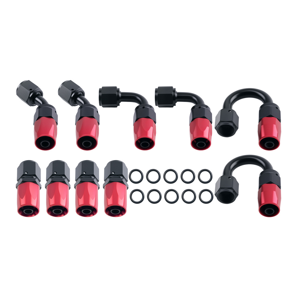 Stainless Steel Braided Oil Fuel Line AN6 6AN 5M 16ft & Fitting Hose End Kit