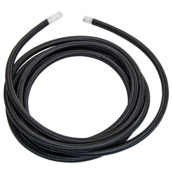 AN6-6AN 16.4FT Nylon Stainless Steel Braided Oil Fuel Line Fitting Hose Kit