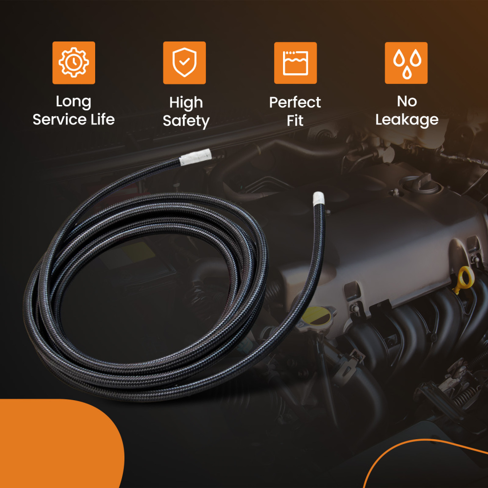 AN6 Reusable Swivel Fuel Hose Fitting Adapters + 5M oil fuel hose lines kit