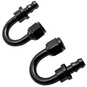 20Feet 6AN Stainless Steel Braided Fuel Line + 10PCS Push Lock Fitting Hose End