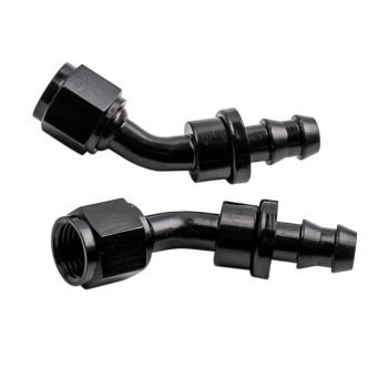 20Feet 6AN Stainless Steel Braided Fuel Line + 10PCS Push Lock Fitting Hose End