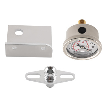 Adjustable Fuel Pressure Regulator Kit + 100psi Gauge AN-6 Fitting End New