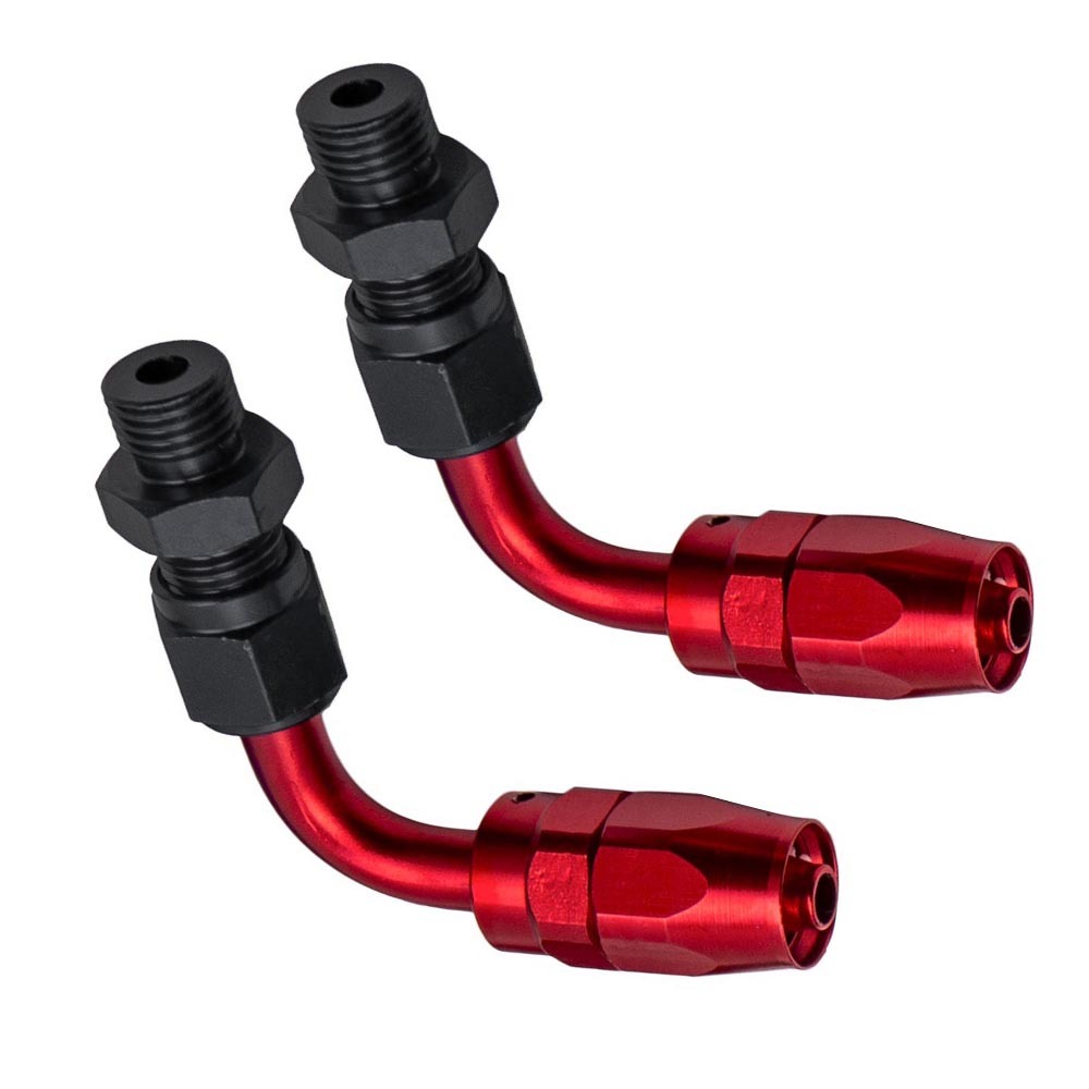 Adjustable Fuel Pressure Regulator Kit 100psi Guage -AN6 Fitting Safe Red Black