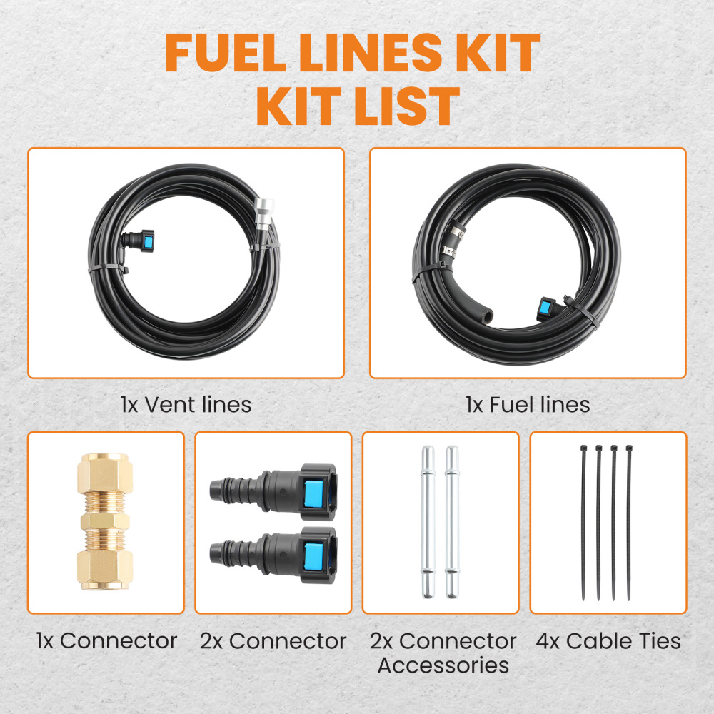 Fuel Lines Repair Kit compatible for Chevy Silverado GMC Sierra 1500 2500 3500 2004-10