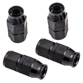 Stainless Steel PTFE Fuel Line 20FT Fitting Hose Kit Black