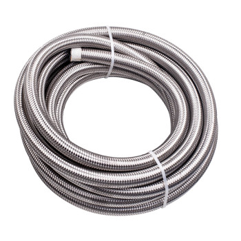12.7 mm Stainless Steel Fuel Hose 20ft With 10 Fittings Kit Universall