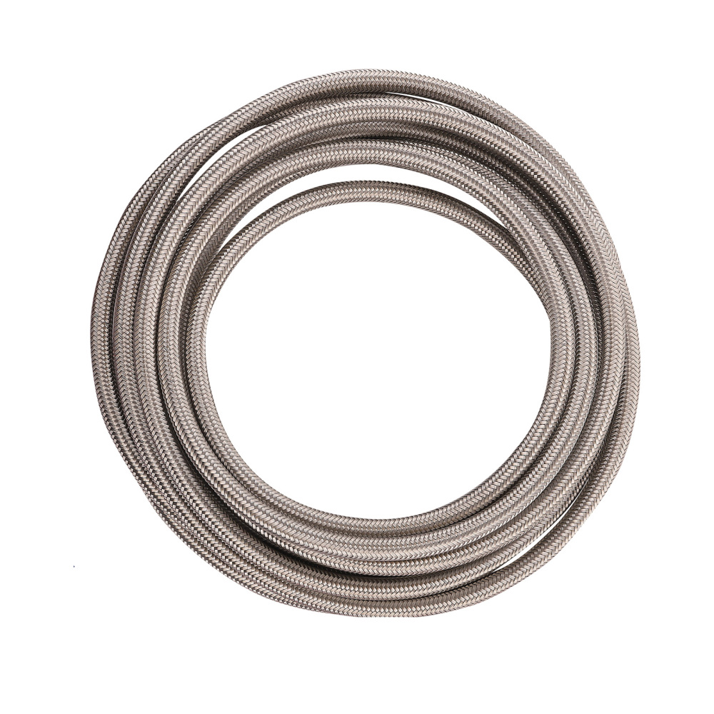 20FT AN6 Stainless Steel PTFE E85 Fuel Line Hose + Fitting Hose End Kit Swivel