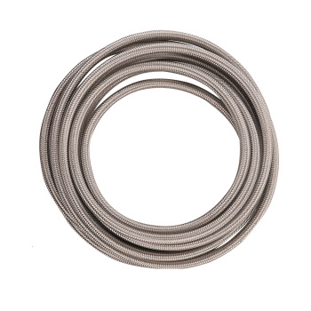 20FT AN6 Stainless Steel PTFE E85 Fuel Line Hose + Fitting Hose End Kit Swivel