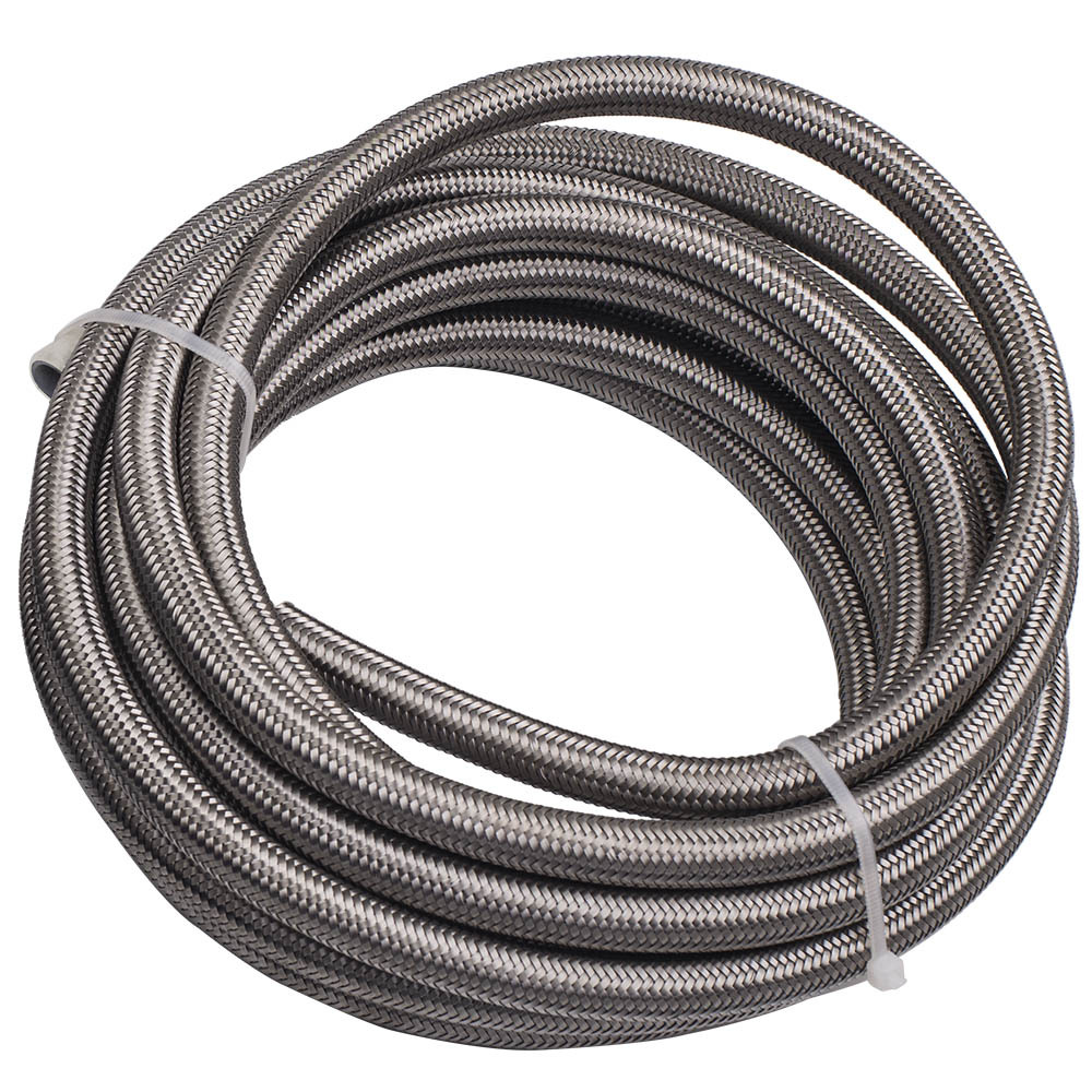 AN-8 AN8 Stainless Steel Fuel Line 20FT Fitting Hose End Ethanol Swivel Kit