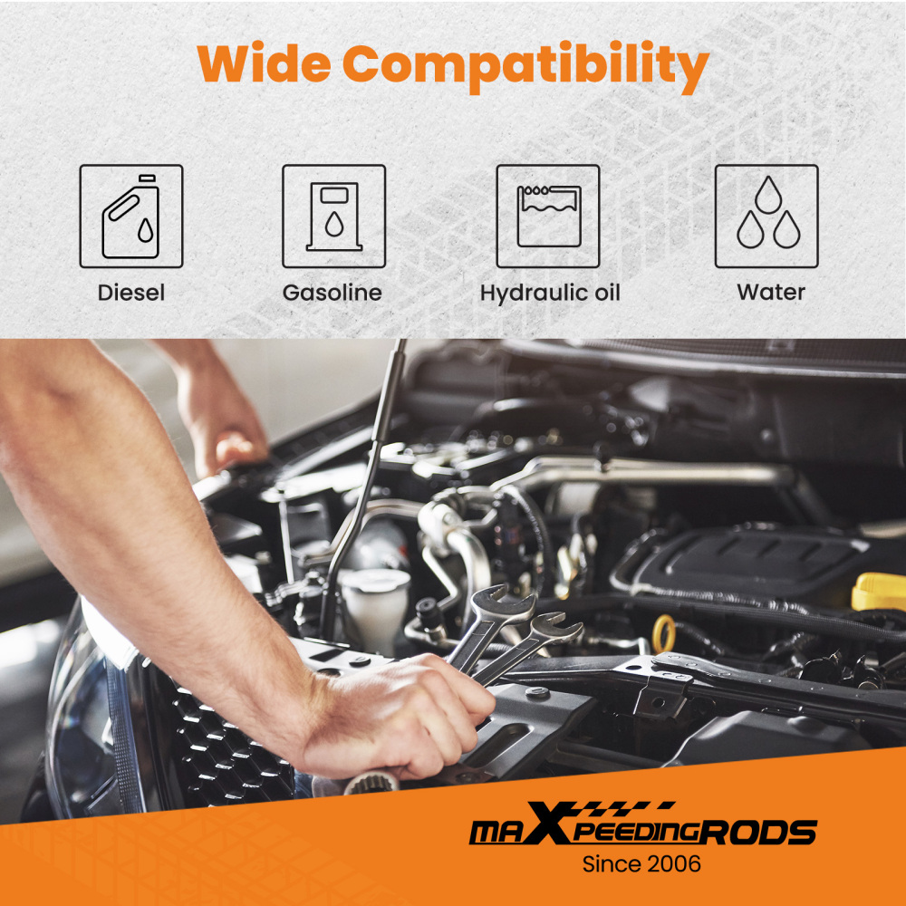 AN-8 AN8 Stainless Steel Fuel Line 20FT Fitting Hose End Ethanol Swivel Kit