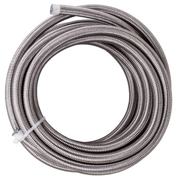 20FT 8AN AN8 PTFE Stainless Steel Braided Oil Gas Fuel Line + 10pcs Hose Kit