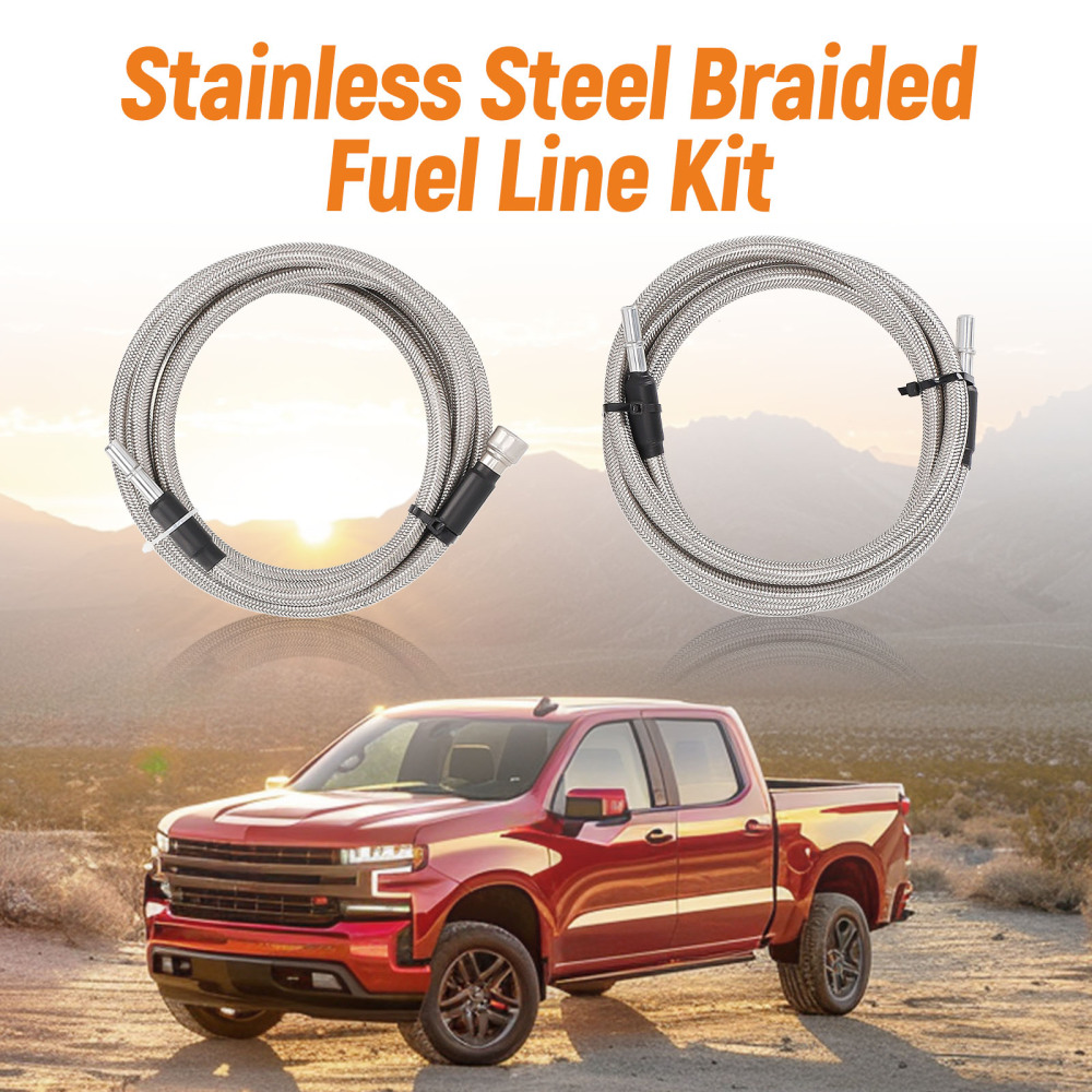 Braided Quick Fix Diesel Fuel Line Kit compatible for Chevy Silverado19356397 819-816