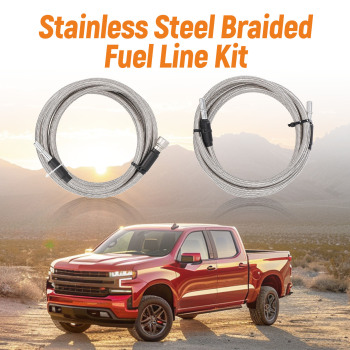 Braided Quick Fix Diesel Fuel Line Kit compatible for Chevy Silverado19356397 819-816
