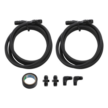 Automatic Transmission Cooler 6AN Hose Line Set compatible for GM 4L60E 4L65E TH350 TH400