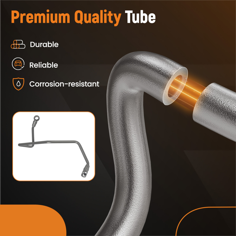 Turbo Oil Feed Tube Turbocharger Power Pipe line Turbine compatible for Citroen Peugeot