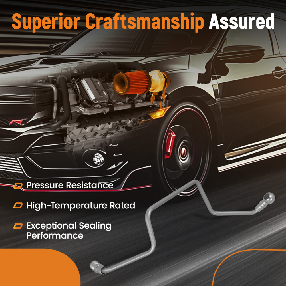 Turbo Oil Feed Tube Turbocharger Power Pipe line Turbine compatible for Citroen Peugeot