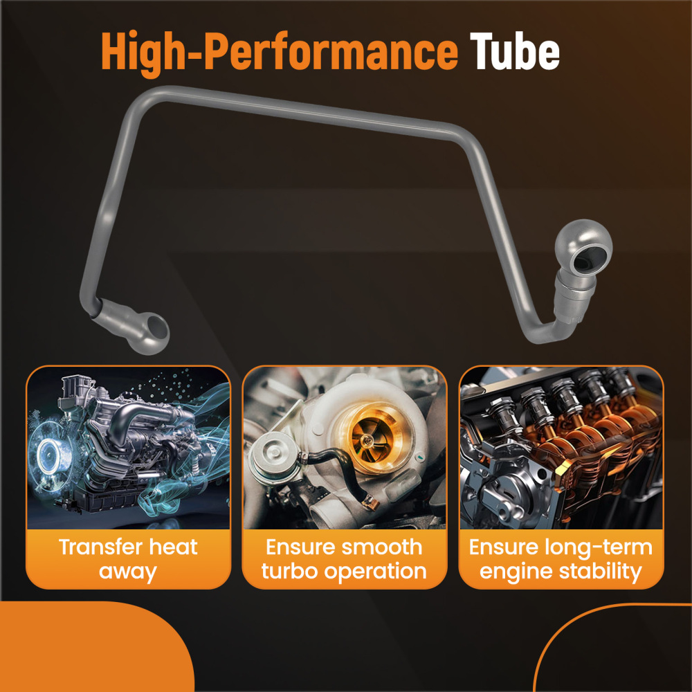 Turbo Oil Feed Tube Turbocharger Power Pipe line Turbine compatible for Citroen Peugeot
