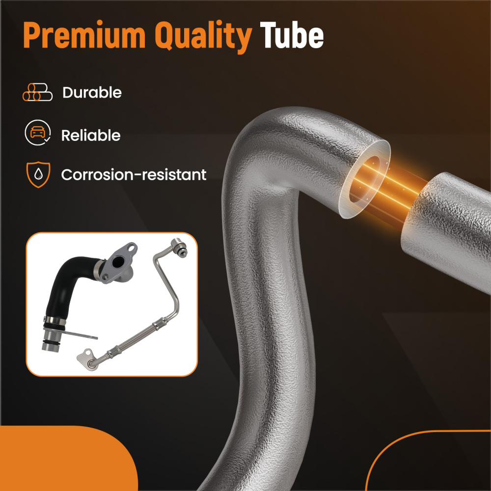 Turbo Oil Feed Return Line Kit compatible for BMW 528i 428i 328i 320i X1 X3 X4 X5 Z4 2.0L