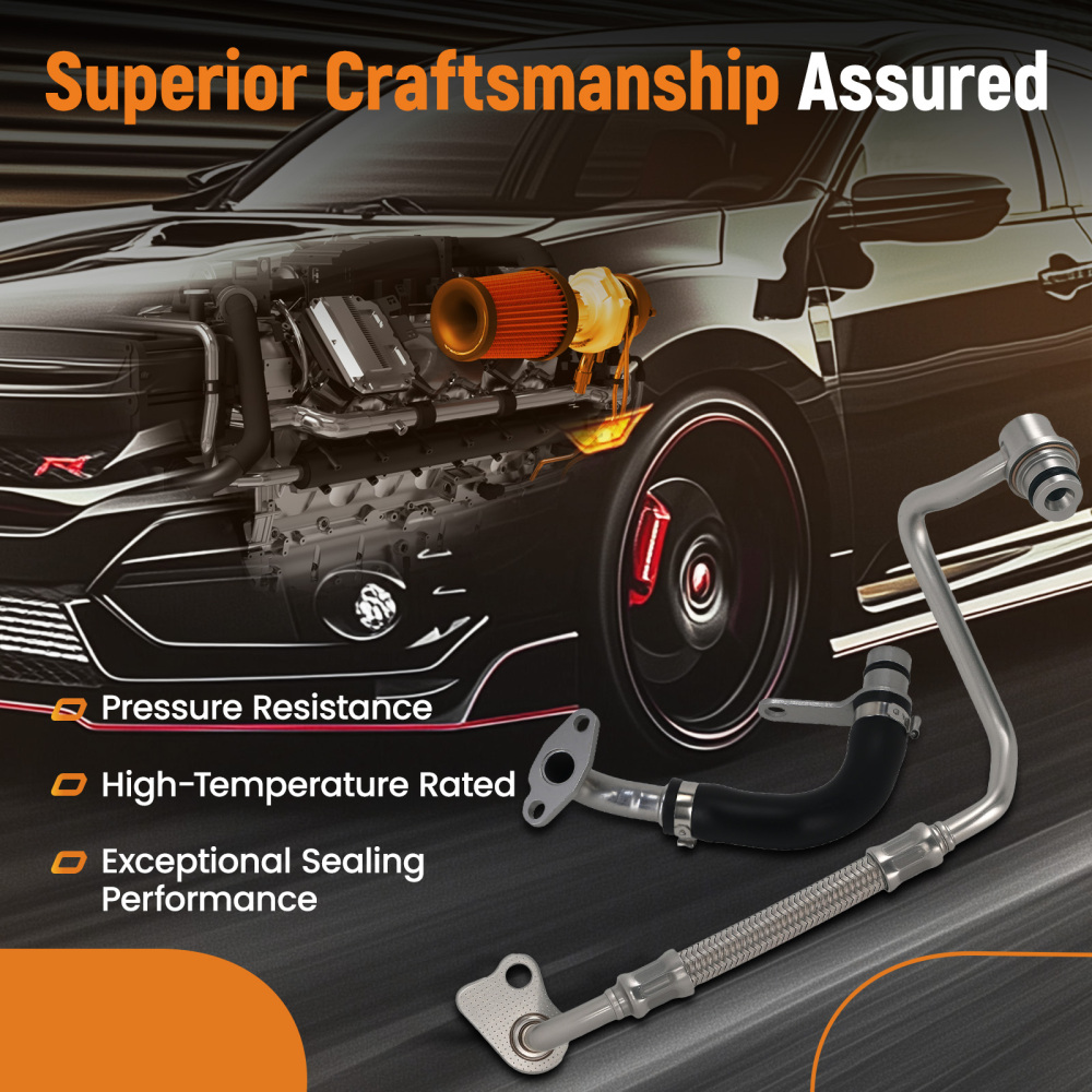 Turbo Oil Feed Return Line Kit compatible for BMW 528i 428i 328i 320i X1 X3 X4 X5 Z4 2.0L