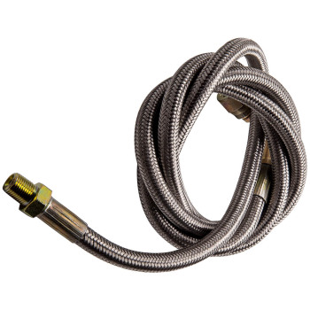 50 Braided Stainless Turbo Charge 1/8 Npt Oil Feed Line Fit T3 T3/T4 T4 T70