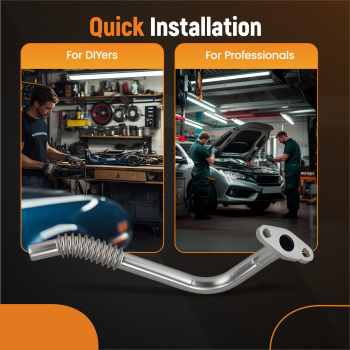 Turbo Oil Return Line Hose compatible for Mercedes-Benz 1.8L SLK250 E250 C250 L4 2710903280