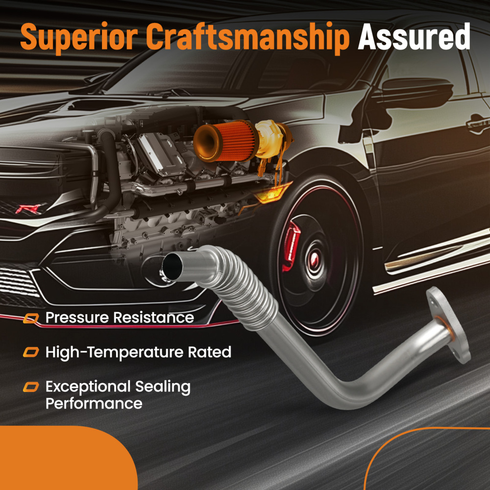 Turbo Oil Return Line Hose compatible for Mercedes-Benz 1.8L SLK250 E250 C250 L4 2710903280