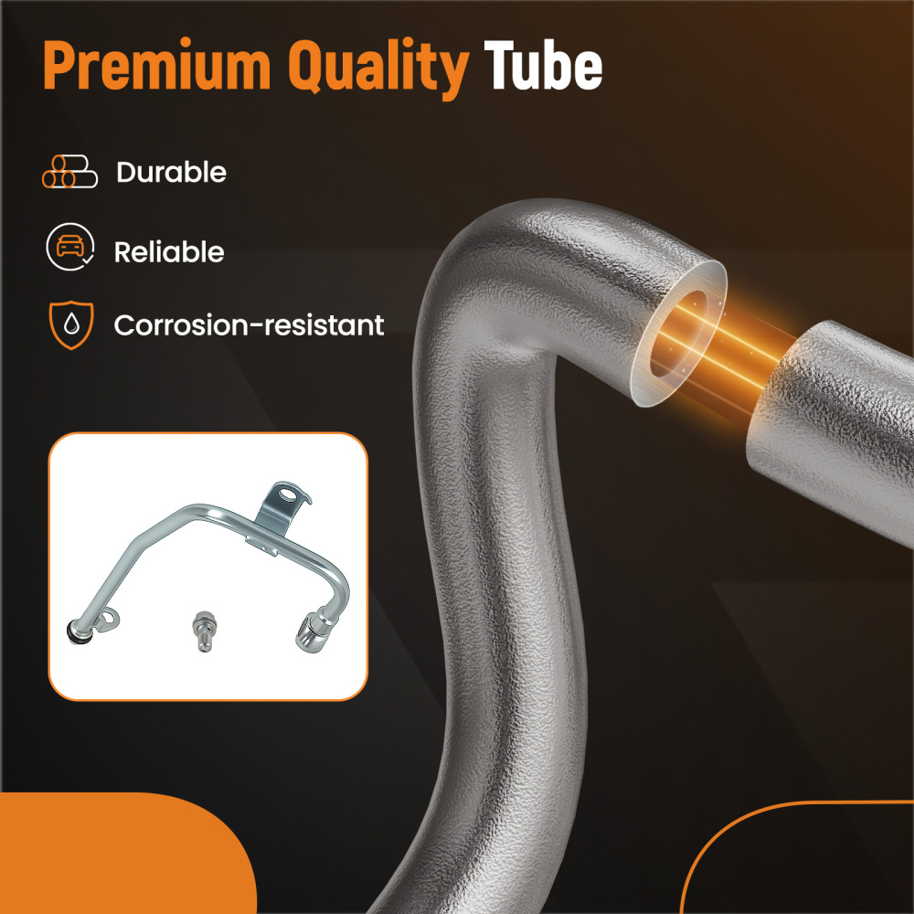 Engine Turbo Oil Line Hose compatible for Mercedes C250 E250 1.8l M271de18al 2710900477