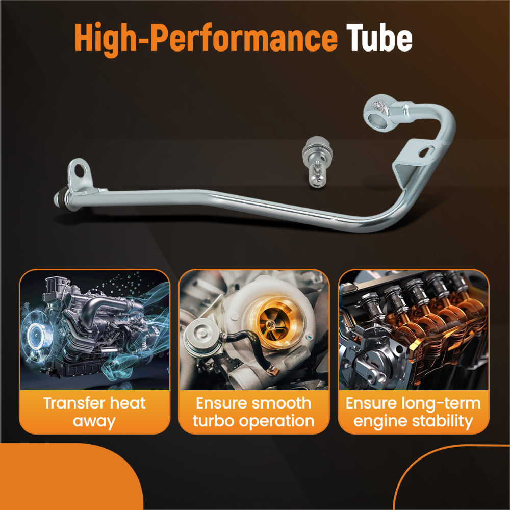 Engine Turbo Oil Line Hose compatible for Mercedes C250 E250 1.8l M271de18al 2710900477