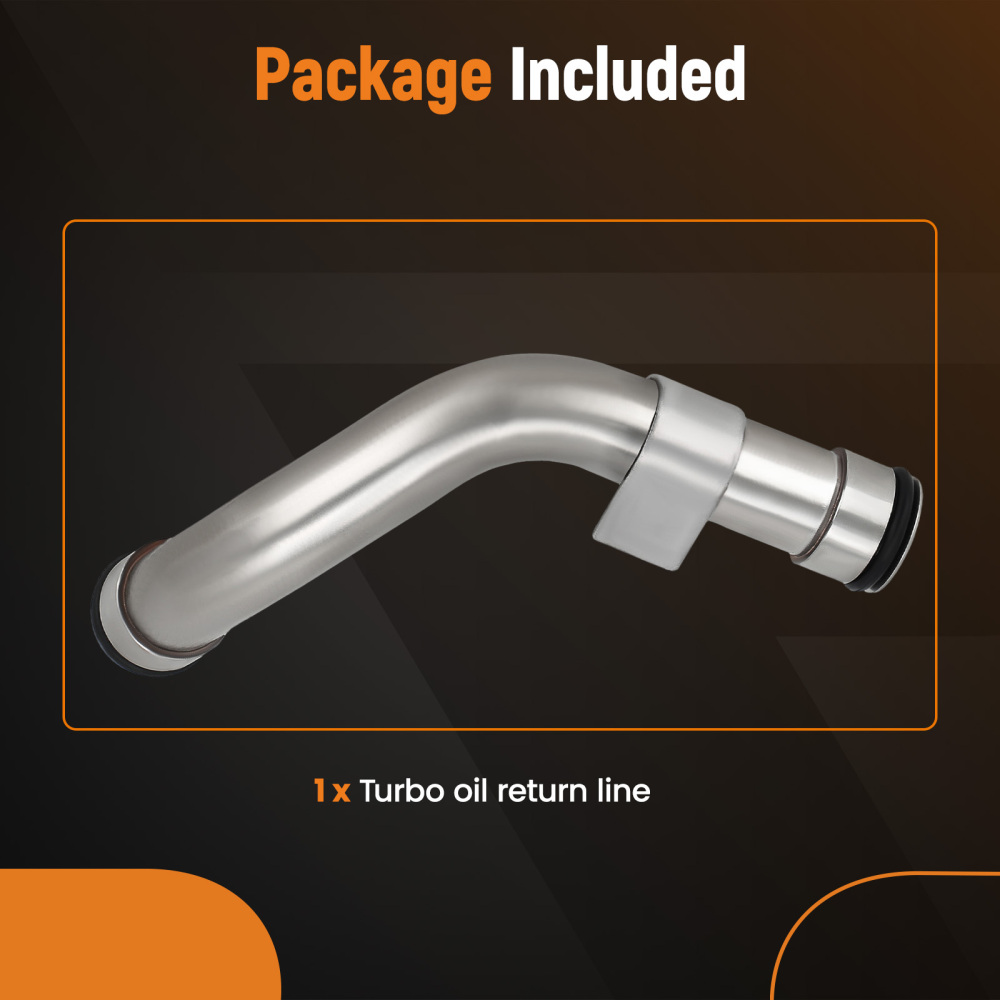 Turbocharger Oil Return Line compatible for Ford 2003-2007 6.0L Super Duty F-250 F350 F-450