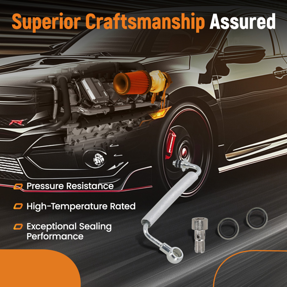 Turbo Oil Feed Pipe Tube compatible for Holden JH Cruze TJ Trax compatible for TM Barina 1.4 LUJ 2012-18