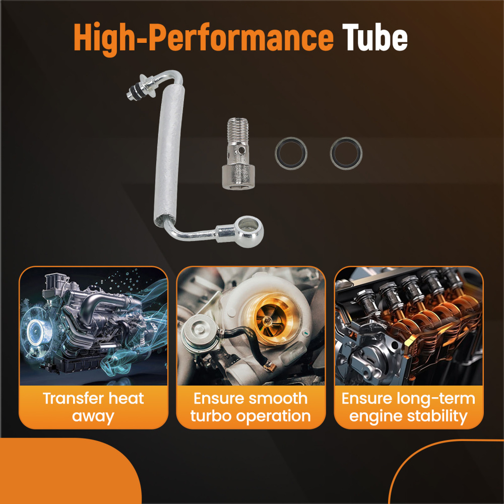 Turbo Oil Feed Pipe Tube compatible for Holden JH Cruze TJ Trax compatible for TM Barina 1.4 LUJ 2012-18