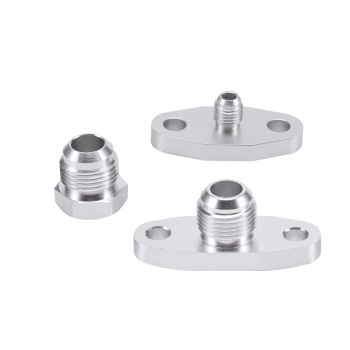 Kit Universal Turbo Linea olio Feed + Flangia di scarico ritorno T3 T4 T04E Tappo coppa olio