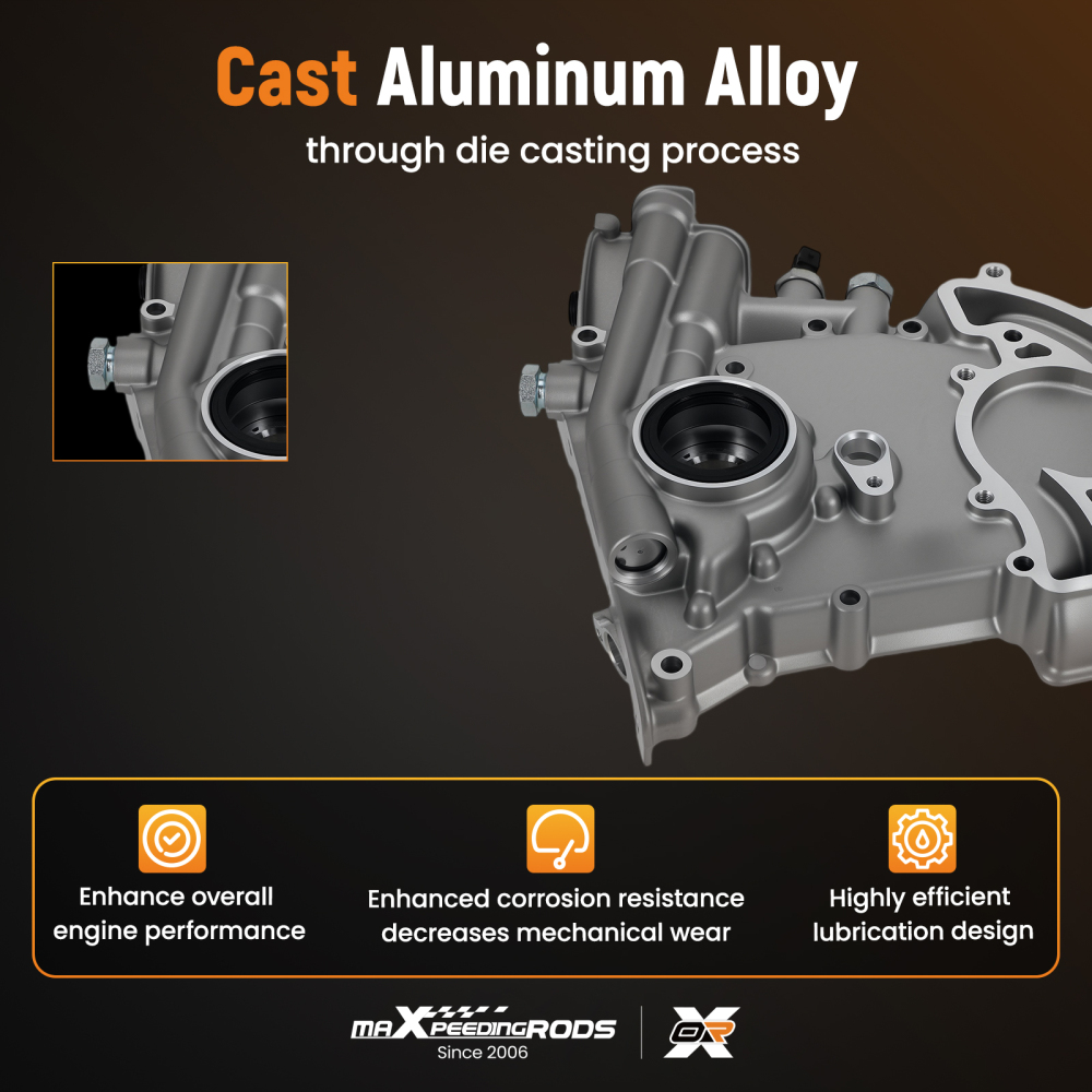 Aluminum Engine Oil Pump compatible for Land Rover Discovery All Engine 03-04
